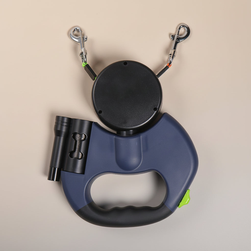 FetchMore™ DualWalk Pro Retractable Dog Leash