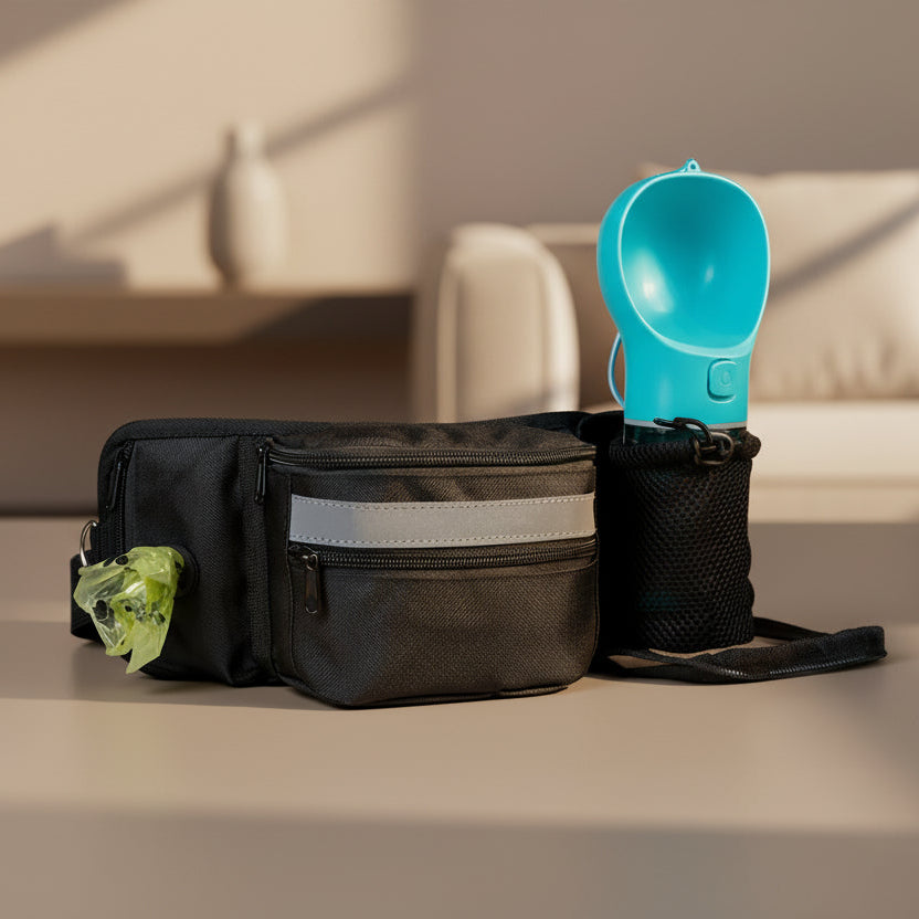 FetchMore™ Hands-Free Dog Walking Fanny Pack – Training & Treat Pouch